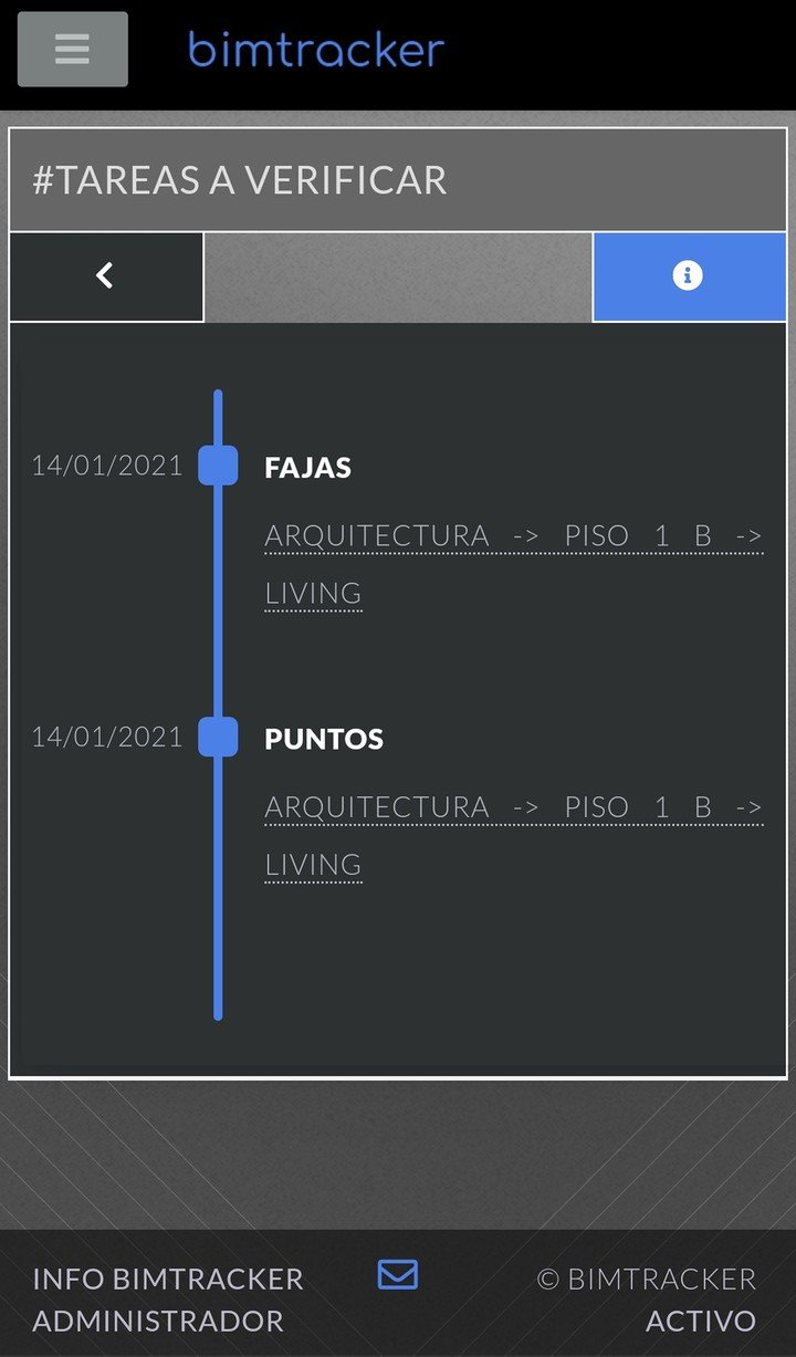 1) Notificaciones, indica las tareas que los distintos gremios fueron terminando desde la anterior visita a obra.